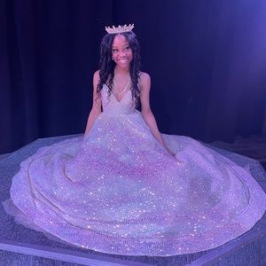 Champagne sequence gown